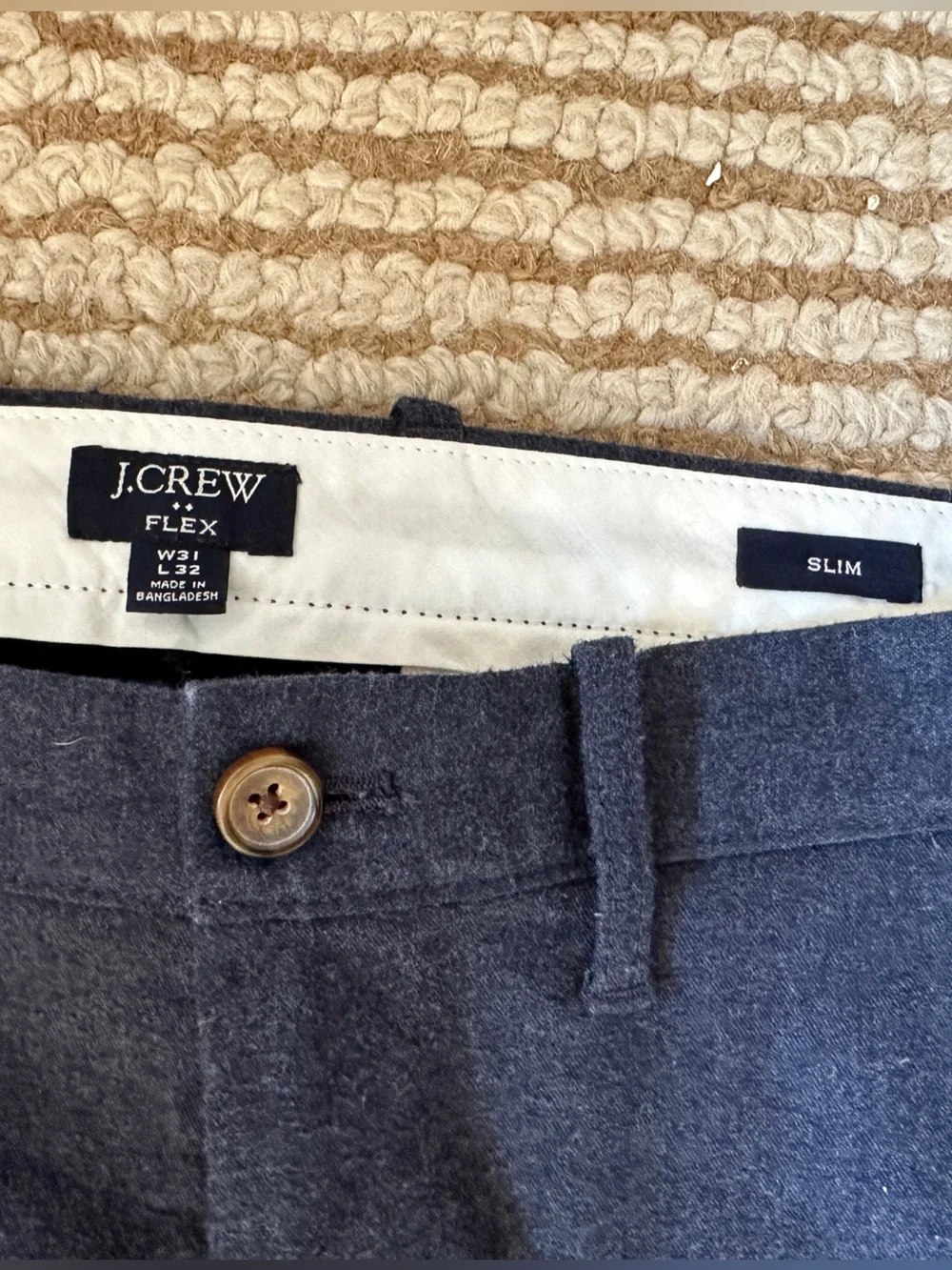 J. Crew Men's Dress Pants in Navy Blue